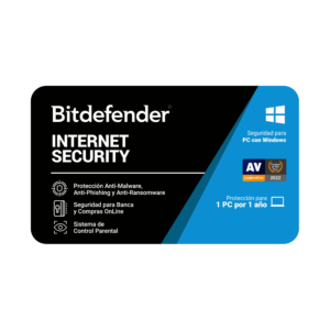 ANTIVIRUS BITDEFENDER INTERNET SECURITY 1PC