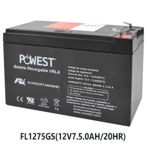 BATERIA POWEST 12V A 7.5AH FL1275GS