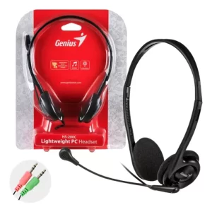 HEADSET + MICROFONO GENIUS HS-200C 3.5MM