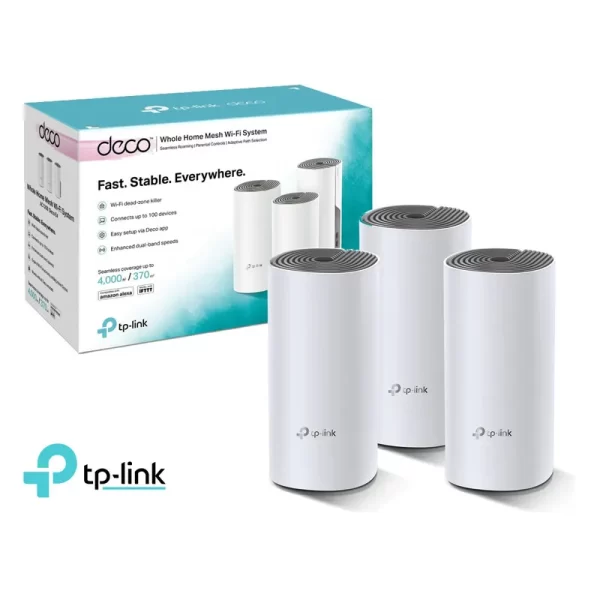 ROUTER TP-LINK DECO E4 (3 PACK) AC1200 DUAL-BAND
